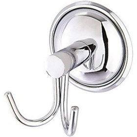 Resim 2'Li Ikili Banyo Bornoz Askılık Kancalı 1 Krom 
