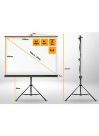 Resim LiteOut 135x100 cm Tripod Ayaklı Taşınabilir Projeksiyon Perdesi 