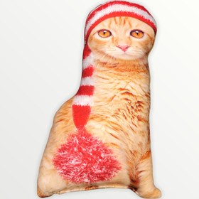 Resim Süslü 3D Kedi Yastık 
