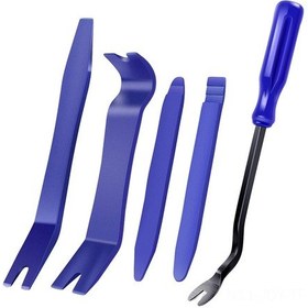 Resim Youmex Otomobil Paneli Ses Sistemi Dekorasyon Montaj Aracı Seti - Mavi 5 Parça: Çekme Çubuğu + Tornavida - Dayanıklı Ve Kullanıma Kolay 