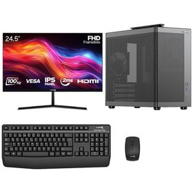 Resim Turbox TX7229 i5-7400 16 GB 256 GB NVMe SSD 24.5" Free Dos Oem Paket Masaüstü Oyuncu Bilgisayarı 