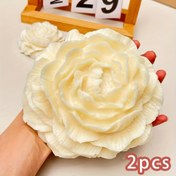 Resim 2 adet Büyük Peony Silikon Kalıp - Düğün, Sevgililer Günü, Anneler Günü Çiçek Dekoru, Sabun Yapımı, Mum ve Kokulu DIY Projeleri, Düğün Dekor Kalıpları | Gerçekçi Çiçek Tasarımı | Dayanıklı Silikon 
