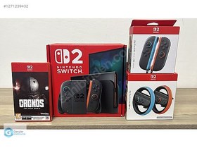Resim Nintendo Switch 2 + CRONOS + Joycon + Wheel + TAKAS KURYE !! 