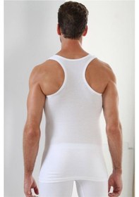 Resim Sistina Erkek Beyaz Ribana Sporcu Atleti 04 Beyaz 