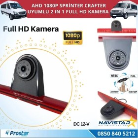 Resim Mercedes Sprinter ve Vw crafter Için Profesyonel Ahd 1080P Geri Görüş Kamerası 
