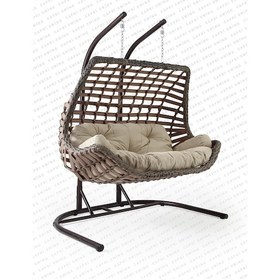 Resim Cunda İkili Rattan Salıncak 