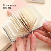 Resim 3 adet Mini Kare Suluboya Eskiz Defteri, 5.08x5.08 cm, Kalın Kağıt, Suni Deri Kapak - Çizim ve Boyama için Sanat Malzemeleri 