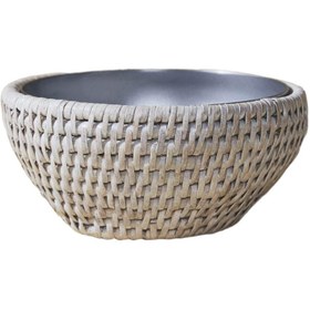 Resim Rattan Yuvarlak Çerezlik 