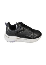 Resim Kinetix Kadın Siyah Kalın Taban Sneaker Yürüyüş Günlük Spor Ayakkabı 001 