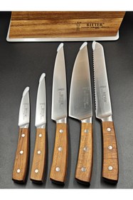 Resim Solingen 5 Bıçaklı Mıknatıslı Standlı Çeyiz Seti 