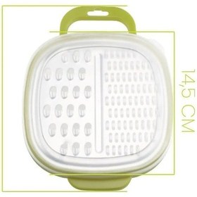 Resim Valletta Okinawa Saklama Kaplı 2'si 1 Arada Rende Yeşil 