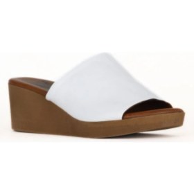 Resim Bueno Shoes Beyaz Deri Kadın Dolgu Topuklu Terlik 01WE3903 01WE3903 