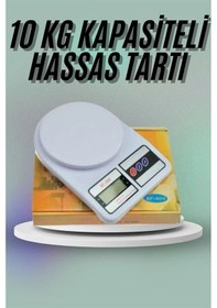 Resim Mutfak Tartısı Dijital Göstergeli Hassas Tartı 10 Kg Kapasiteli Renkli 
