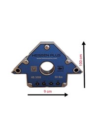 Resim Heissen Plus Kaynak Için Manyetik Gönye 3008 