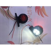 Resim MEGAHAWK Mini Takoz Lamba 12 Led Kırmızı/beyaz 