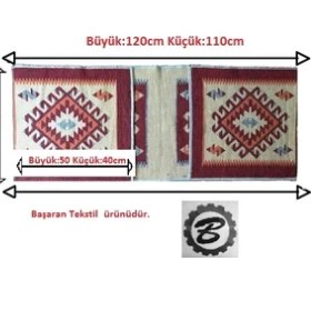 Resim Başaran Tekstil Antik Kilimden Motosiklet, Elektrikli Bisiklet, Heybesi 2 Gözlü Kilim Çanta 