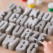 Resim Çok Yönlü Silikon Alfabe & Numara Kalıpları Seti - Esnek, Yapışmaz DIY El Sanatları Araçları Beton, Reçine, Alçı & Beton Dekorasyonu İçin - Dayanıklı, Kolay Temizlenebilir Ev Dekorasyonu Temelleri 