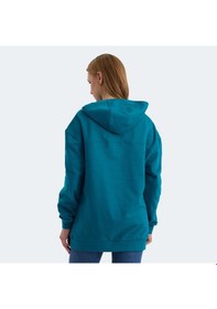 Resim Slazenger VIOLENCE Kadın Kapüşonlu Cepli Oversıze Petrol Sweatshirt 