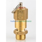 Resim 1/4" 14 Bar Sabit Basınçlı Mühürlü Yks Ce Belgeli Emniyet Ventili 