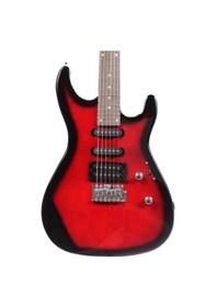 Resim Angel Aeg09-rd Transparent Wine Red Burst Elektro Gitar Şık Bordo Geçişli Renk Çift Humbucker 