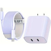 Resim İphone Uyumlu16 15 Pro Max/15 Pro/15/15 Plus Ve Diğer Cihazlar İçin 6,6ft Usb C Şarj Purple Amerika Birleşik Devletleri 1 Adet 
