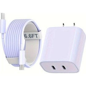 Resim İphone Uyumlu16 15 Pro Max/15 Pro/15/15 Plus Ve Diğer Cihazlar İçin 6,6ft Usb C Şarj Purple Amerika Birleşik Devletleri 1 Adet 