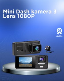 Resim AyrStore 1080P 3 Kameralı Araç DVR – Döngü Kayıt ve Geri Görüş Özellikli 