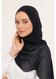 Resim Altobeh Hazır Lüks Pratik Hijablı Şifon Şal Lacivert 