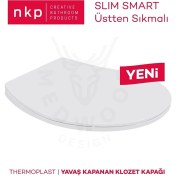 Resim Nkp Slim Smart Thermoplast Yavaş Kapanan Klozet Kapağı NKP0302 