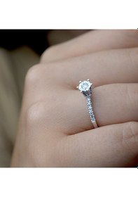 Resim Lilarote 0.15 Ct. Tektaş Pırlanta Yüzük 6 Tırnaklı 