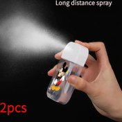 Resim 2 Adet Disney Mickey Kart Sprey Şişesi - Kompakt ve Taşınabilir Seyahat Püskürtücü, Geziler İçin İdeal | Şık Tasarım | Şeffaf Dispenser, Arkadaşlar İçin Mükemmel Hediye Fikri 