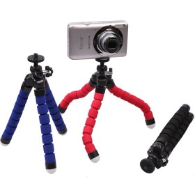 Resim Microcase Sünger Ayaklı Akrobatik Cep Telefonu Ahtapot Tripod 3 Ayak 