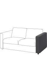 Resim IKEA Gri Şık Kanepe - Kanepe Kolçağı 