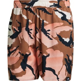 Resim Adidas Camo Aop Clx Sl Erkek Yüzücü Şortu GM2254 Çok Renkli 