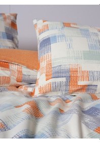 Resim Cotton Box Flanel Rina Kiremit Çift Kişilik Nevresim Takımı Kiremit 