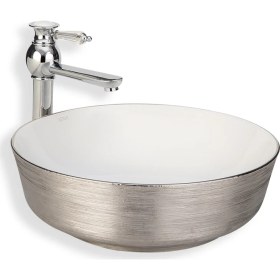 Resim Lena E-5004G Tezgah Üstü Porselen Lavabo 