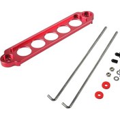 Resim A8681-02 5 Delikli Araba Alüminyum Alaşımlı Montaj Braketi Kırmızı 