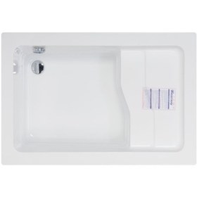 Resim Waterway Belle Oturmalı Mini Dikdörtgen Küvet 110x70 H:43 Gövde+Metal Ayak+Dört Yön Panel 