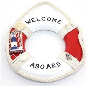 Resim Ahşap Marin Duvara Asmalı Simit Model 2 Renkli 