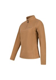 Resim 2as Camila Kadın Yarım Fermuarlı İnce Polar Sweatshirt Camel Camel 