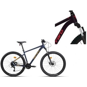 Resim Crx 924 Erkek Dağ Bisikleti 440h Hd 29 Jant 24 Vites Karanlık Mor Kırmızı Standart 