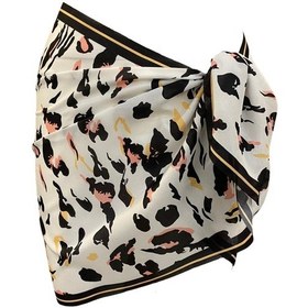 Resim Tarzını Seç Kısa Pareo - Leopar Model 150x50 Cm Çok Renkli 
