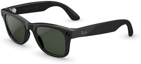 Resim Ray-Ban Meta (Gen 2), Wayfarer, Shiny Black | Smart AI Glasses for Men, Women - 2x Battery Life - 3K Ultra HD Resolution - 12 MP Ultra-Wide Camera, Audio, Video - Transitions® Graphite Green Lenses 