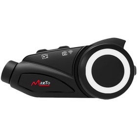 Resim Powermaster Maxto M3 Kameralı Motosiklet Bluetooth Intercom Kulaklık 