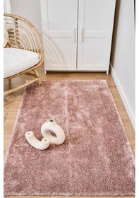 Resim Apex Halı Vega Pudra Peluş Dokulu Kaydırmaz Dekoratif Halı Pudra 