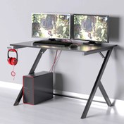 Resim Evdemo Milenyum Profesyonel Oyuncu Masası Siyah 