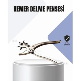Resim Mey Najmaddin Kemer Delme Pensesi Çok Amaçlı 6 Farklı Delik Boyu Ayarlı Deri Delme Aleti Najmaddin Renkli 
