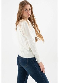 Resim Fashion Friends Kadın Kazak Ekru 23k0244k1 24ke21000002 E2111 Ekru 