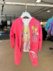 Resim Kız Çocuk Fuşya Frozen 3’lü Takım 