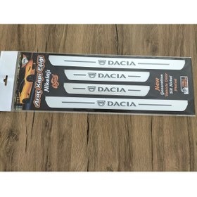 Resim Dacia Duster Özel Kapı Eşik Yazısı Krom 